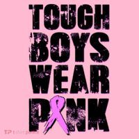 Distressed Tough Boys Wear Pink Breast Cancer Awareness Toddler Hoodie thumb 2
