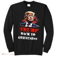 Donald Trump Back To Greatness President Trump 2024 Sweatshirt thumb 0