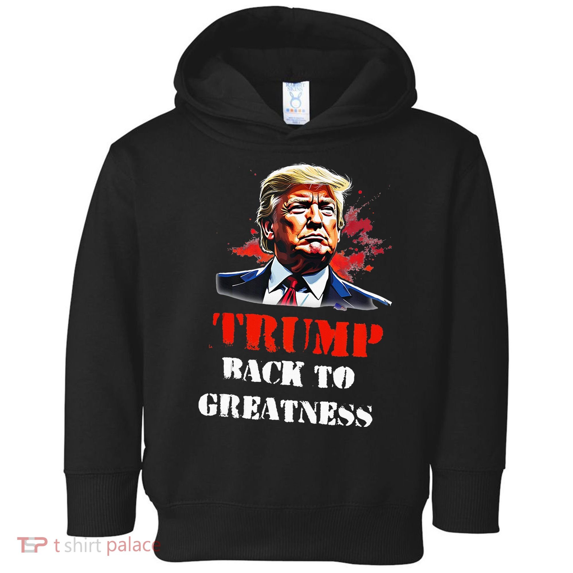 Donald Trump Back To Greatness President Trump 2024 Toddler Hoodie