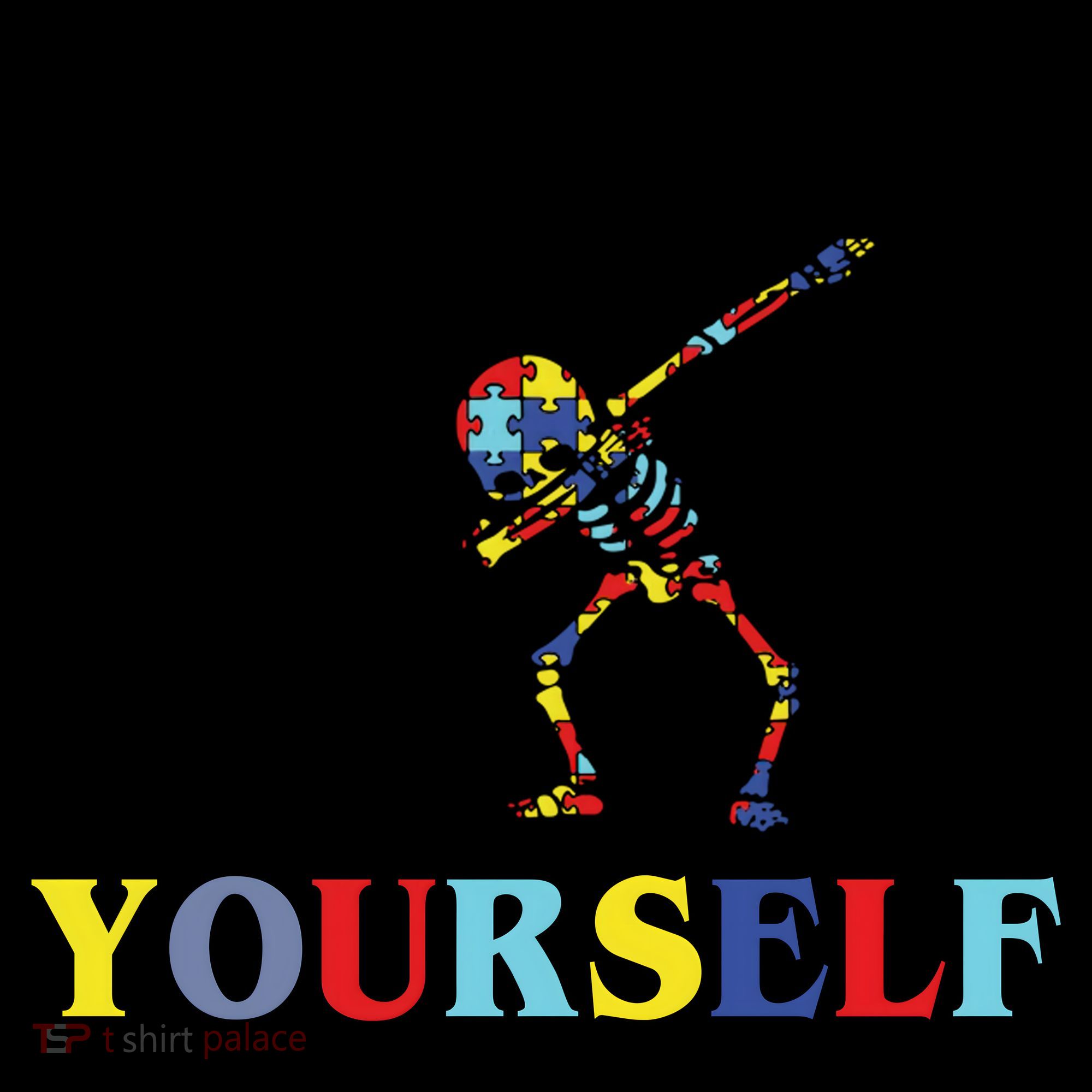 Dare To Be Yourself Autism Awareness Skeleton Coffee Mug