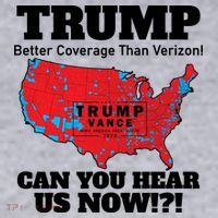 Donald Trump Better Coverage Can You Hear Us Now Electoral Map 2024 Women's Racerback Cropped Tank thumb 2