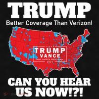Donald Trump Better Coverage Can You Hear Us Now Electoral Map 2024 Ladies PosiCharge Tri-Blend Wicking Tank thumb 2