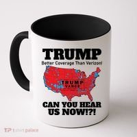 Donald Trump Better Coverage Can You Hear Us Now Electoral Map 2024 Coffee Mug thumb 0