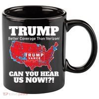 Donald Trump Better Coverage Can You Hear Us Now Electoral Map 2024 11oz C Handle Ceramic Mug thumb 0