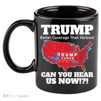 Donald Trump Better Coverage Can You Hear Us Now Electoral Map 2024 11oz C Handle Ceramic Mug thumb 2