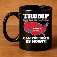 Donald Trump Better Coverage Can You Hear Us Now Electoral Map 2024 11oz C Handle Ceramic Mug thumb 4