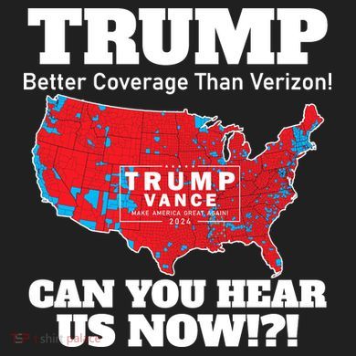 Donald Trump Better Coverage Can You Hear Us Now Electoral Map 2024 11oz C Handle Ceramic Mug