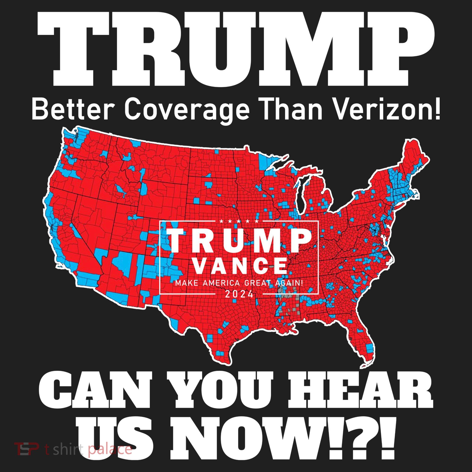 Donald Trump Better Coverage Can You Hear Us Now Electoral Map 2024 11oz C Handle Ceramic Mug