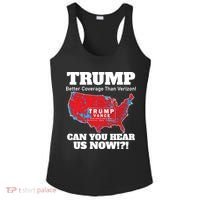 Donald Trump Better Coverage Can You Hear Us Now Electoral Map 2024 Ladies PosiCharge Competitor Racerback Tank thumb 0