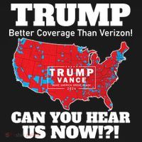 Donald Trump Better Coverage Can You Hear Us Now Electoral Map 2024 Ladies PosiCharge Competitor Racerback Tank thumb 2