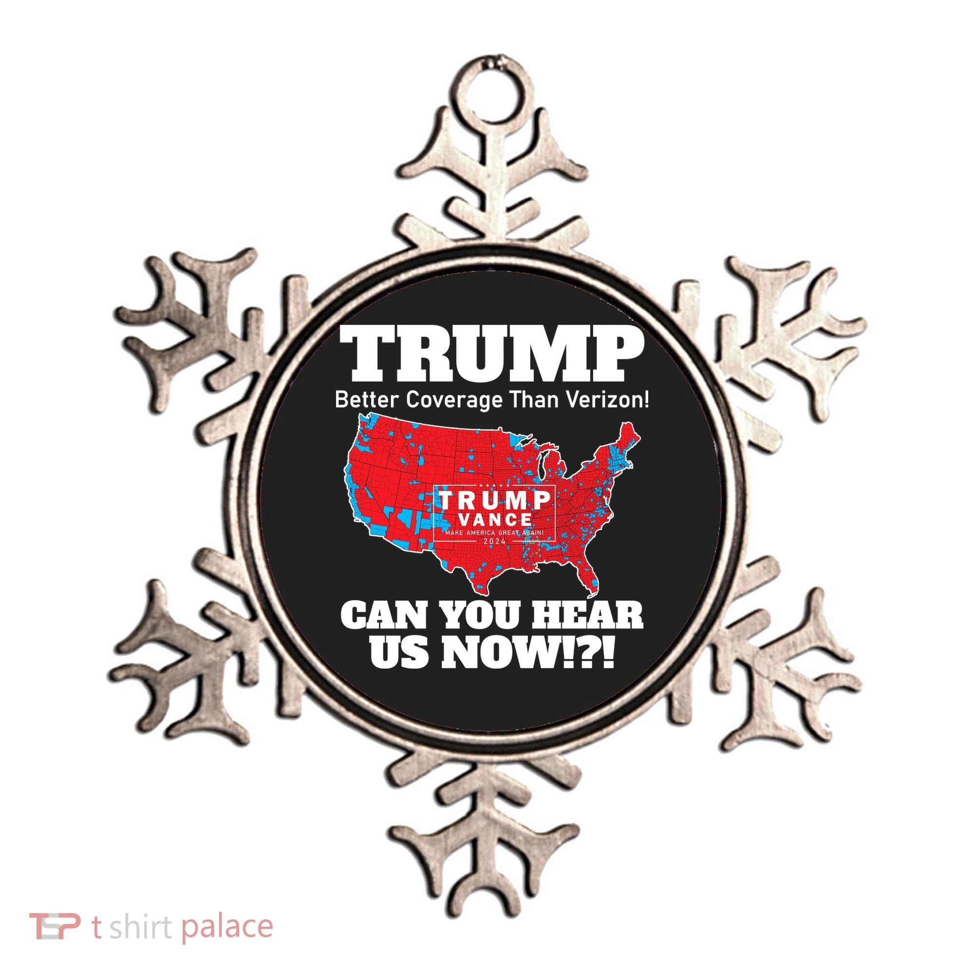 Donald Trump Better Coverage Can You Hear Us Now Electoral Map 2024 Ornament