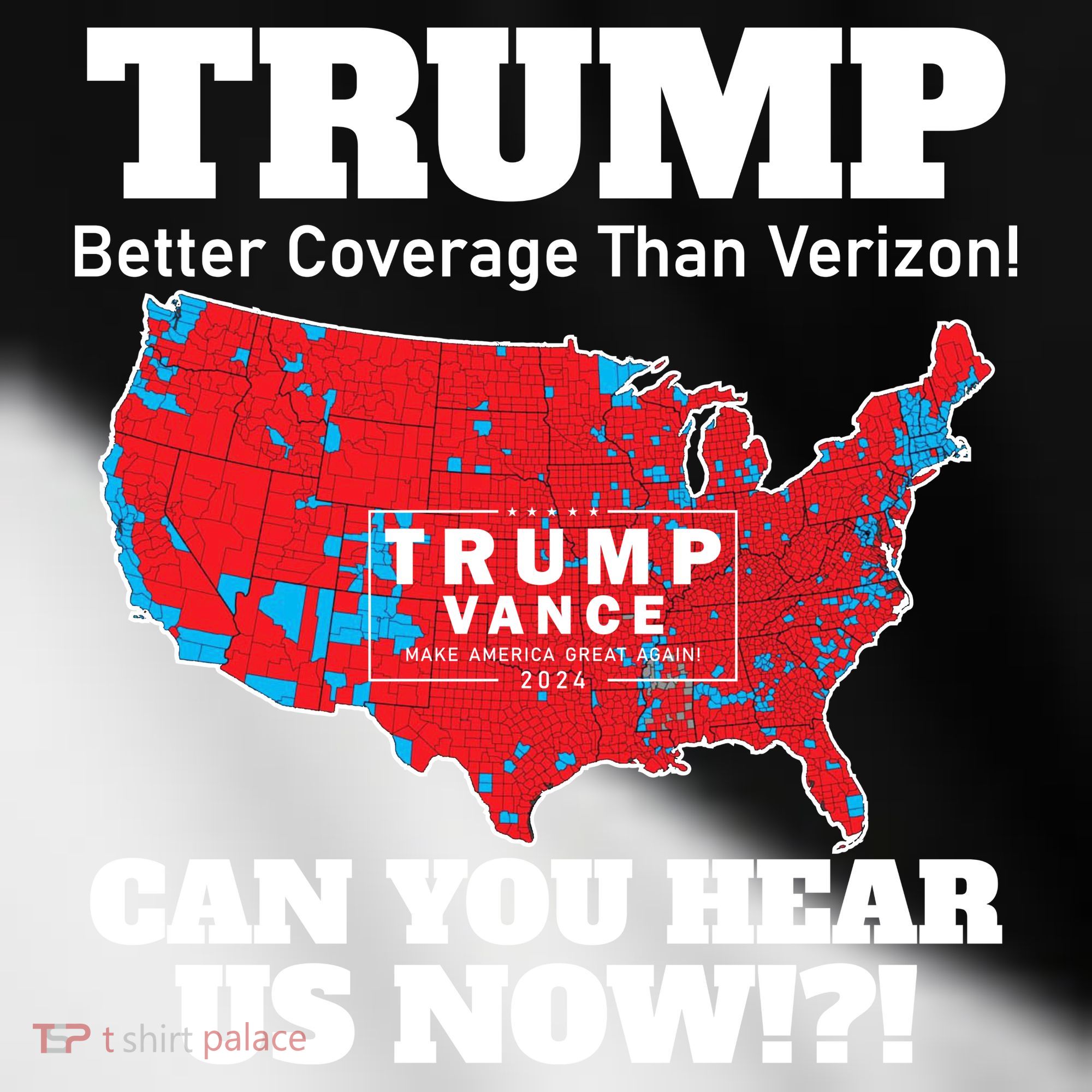 Donald Trump Better Coverage Can You Hear Us Now Electoral Map 2024 Toddler Fine Jersey T-Shirt