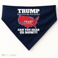 Donald Trump Better Coverage Can You Hear Us Now Electoral Map 2024 USA-Made Doggie Bandana thumb 0