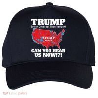 Donald Trump Better Coverage Can You Hear Us Now Electoral Map 2024 Five-Panel Snapback Cap thumb 0