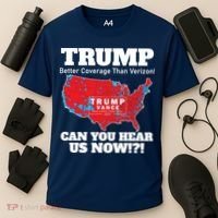 Donald Trump Better Coverage Can You Hear Us Now Electoral Map 2024 Cooling Performance Crew T-Shirt thumb 3