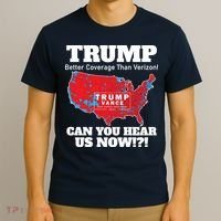 Donald Trump Better Coverage Can You Hear Us Now Electoral Map 2024 T-Shirt thumb 3