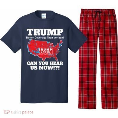 Donald Trump Better Coverage Can You Hear Us Now Electoral Map 2024 Pajama Set