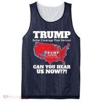 Donald Trump Better Coverage Can You Hear Us Now Electoral Map 2024 Mesh Reversible Basketball Jersey Tank thumb 0