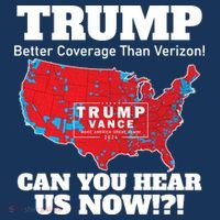 Donald Trump Better Coverage Can You Hear Us Now Electoral Map 2024 Premium T-Shirt thumb 3