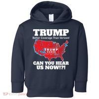 Donald Trump Better Coverage Can You Hear Us Now Electoral Map 2024 Toddler Hoodie thumb 0