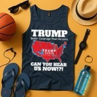 Donald Trump Better Coverage Can You Hear Us Now Electoral Map 2024 Tank Top thumb 4