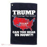 Donald Trump Better Coverage Can You Hear Us Now Electoral Map 2024 Golf Towel thumb 0