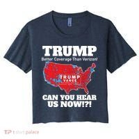 Donald Trump Better Coverage Can You Hear Us Now Electoral Map 2024 Women's Crop Top Tee thumb 0