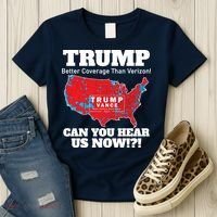 Donald Trump Better Coverage Can You Hear Us Now Electoral Map 2024 Women's T-Shirt thumb 3