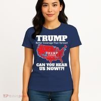 Donald Trump Better Coverage Can You Hear Us Now Electoral Map 2024 Women's T-Shirt thumb 4