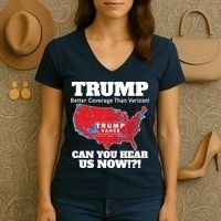 Donald Trump Better Coverage Can You Hear Us Now Electoral Map 2024 Women's V-Neck T-Shirt thumb 3