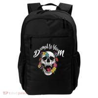 Doomed to Bloom Skull and Flowers Sobriety Backpack thumb 0