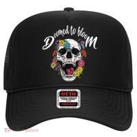 Doomed to Bloom Skull and Flowers Sobriety Hat thumb 0