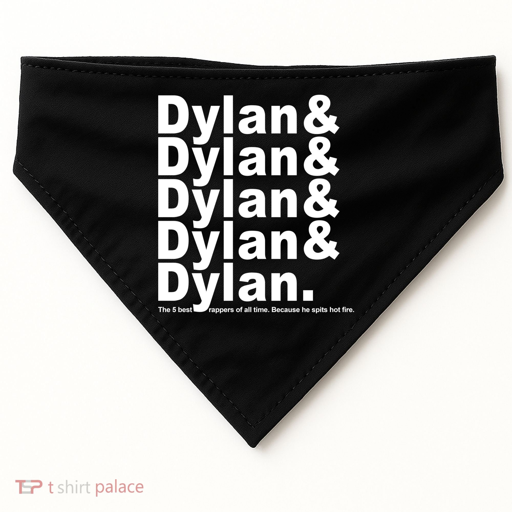 Dylan The Best Rappers Of All Time USA-Made Doggie Bandana