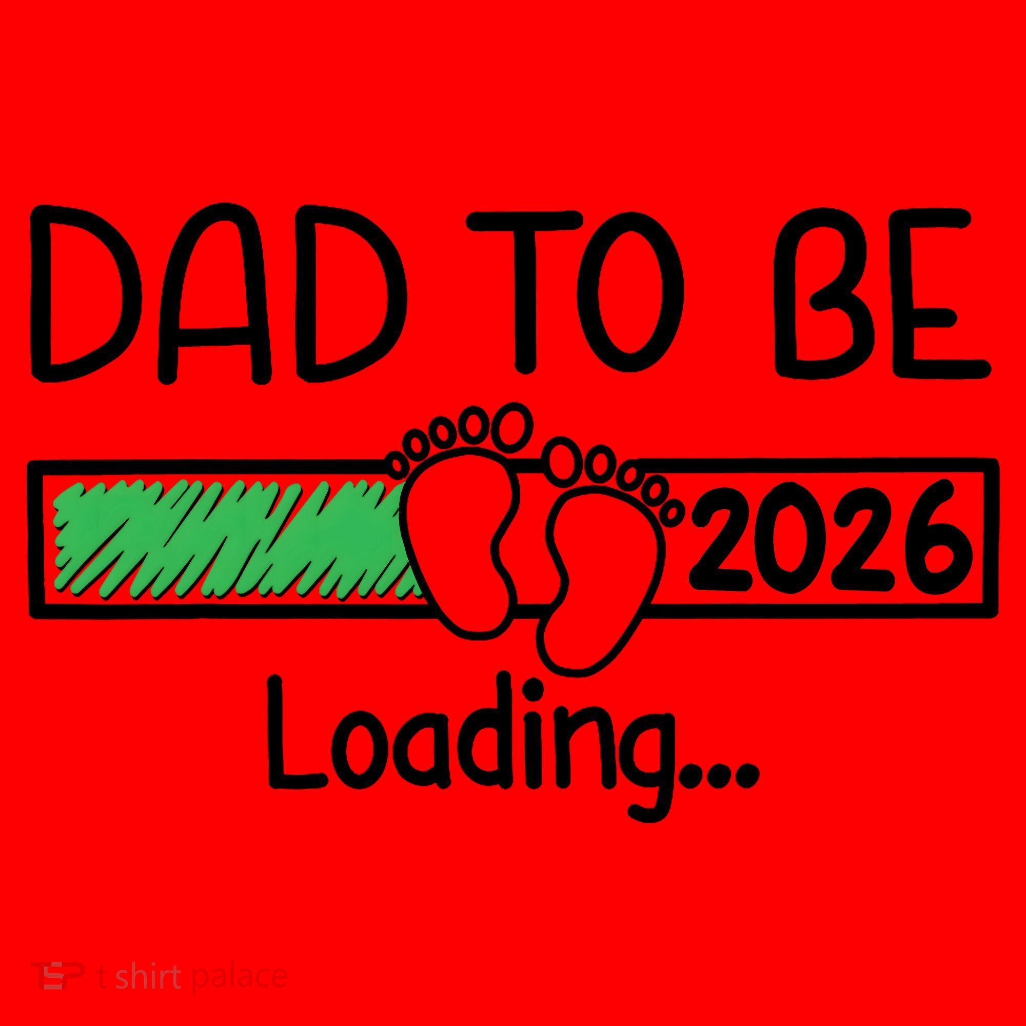 Dad To Be 2026 Dad Loading  Santa Hat