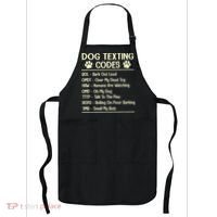 Dog Texting Codes Funny Dog Lover Apron thumb 0