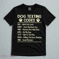 Dog Texting Codes Funny Dog Lover T-Shirt thumb 5