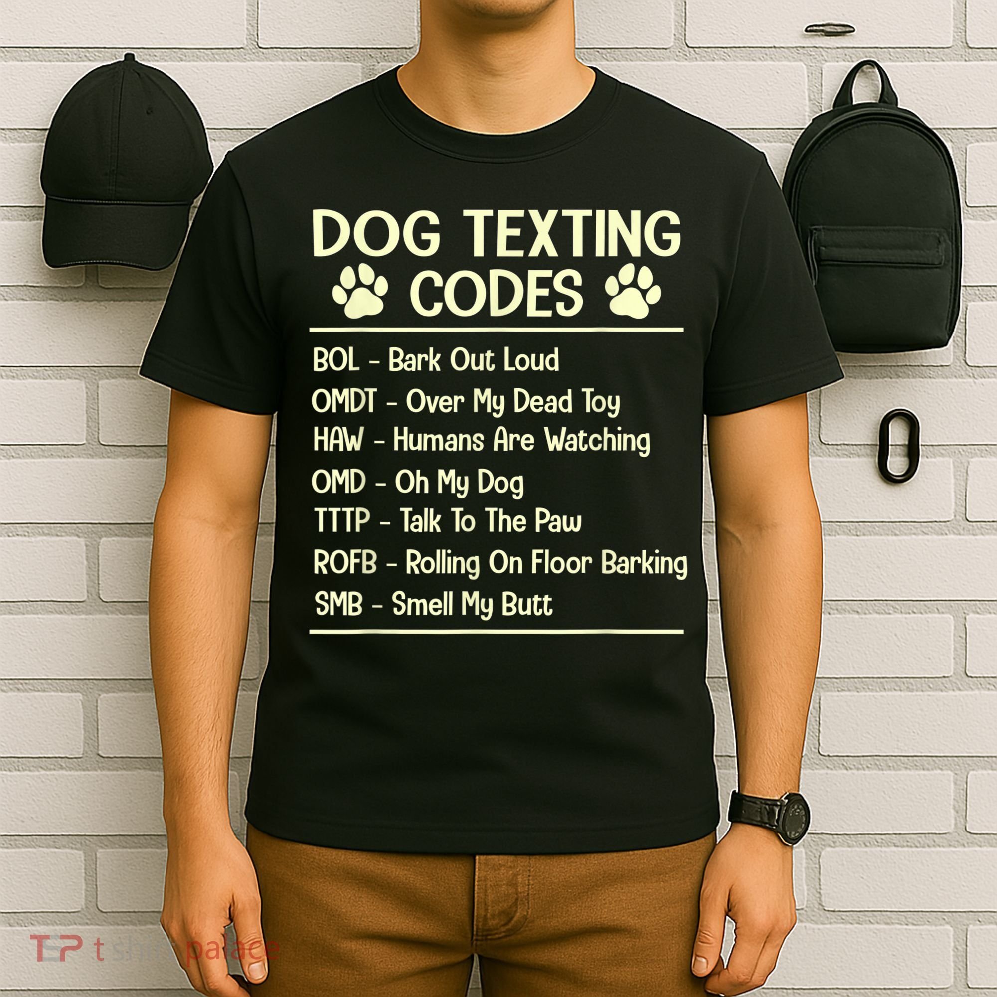 Dog Texting Codes Funny Dog Lover T-Shirt
