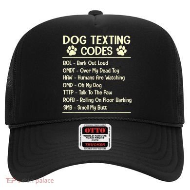 Dog Texting Codes Funny Dog Lover Hat