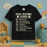 Dog Texting Codes Funny Dog Lover Toddler T-Shirt thumb 3