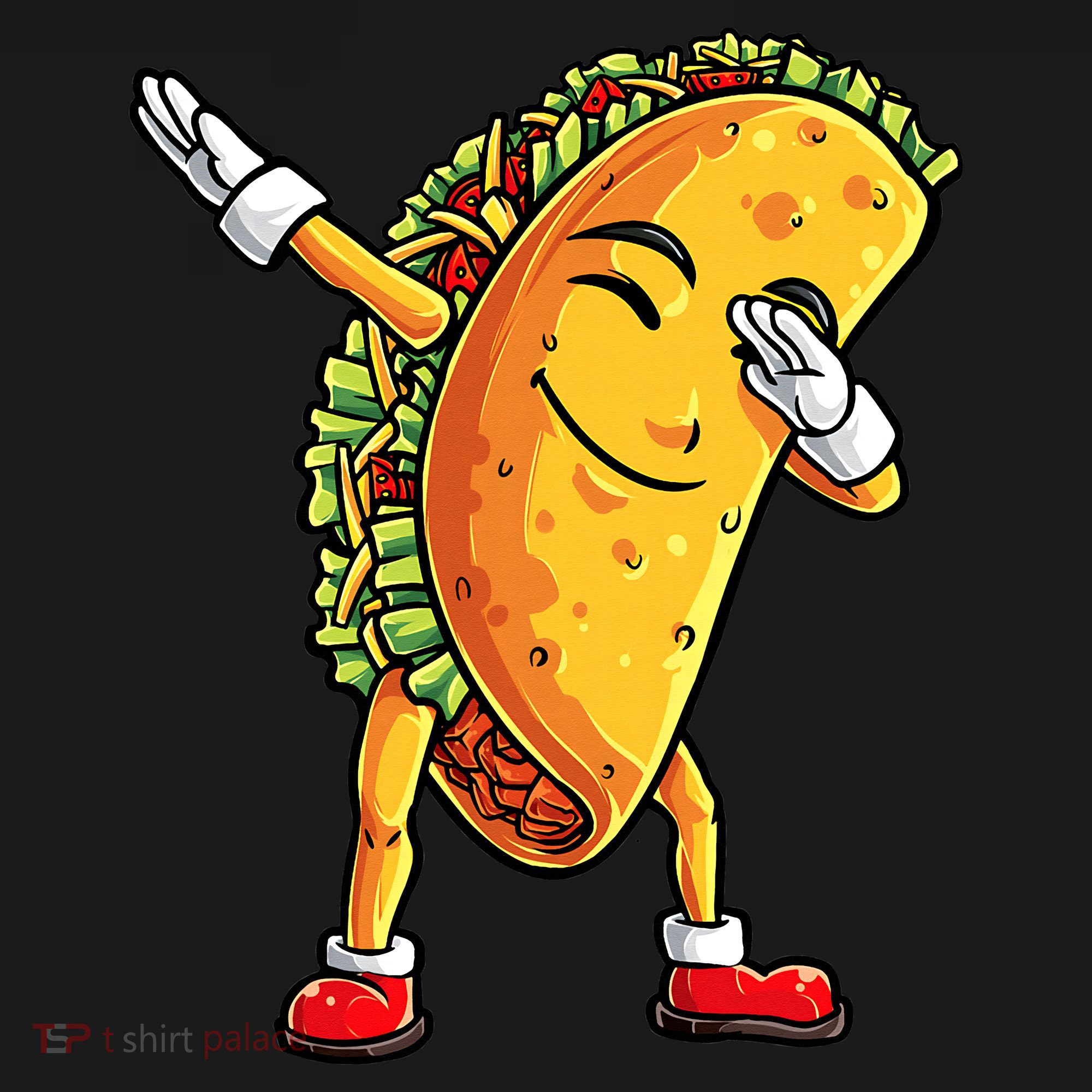 Dabbing Taco Cinco de Mayo Funny Mexican Food Dab Doggie Tank