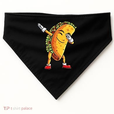 Dabbing Taco Cinco de Mayo Funny Mexican Food Dab USA-Made Doggie Bandana