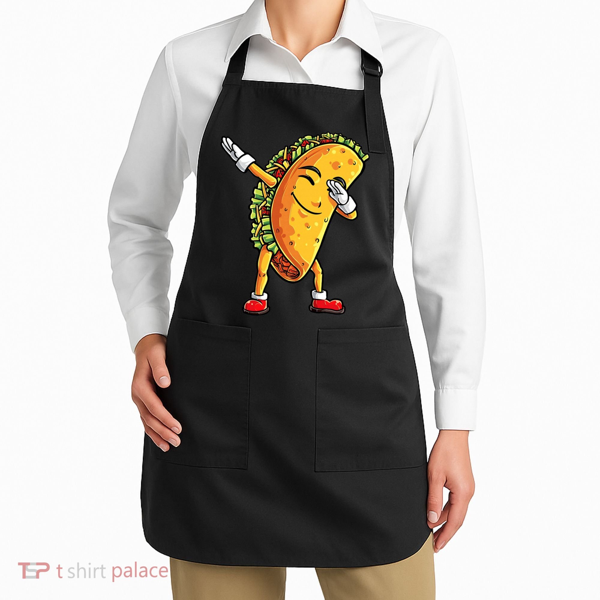 Dabbing Taco Cinco de Mayo Funny Mexican Food Dab Apron