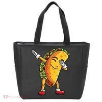 Dabbing Taco Cinco de Mayo Funny Mexican Food Dab Tote Bag thumb 0