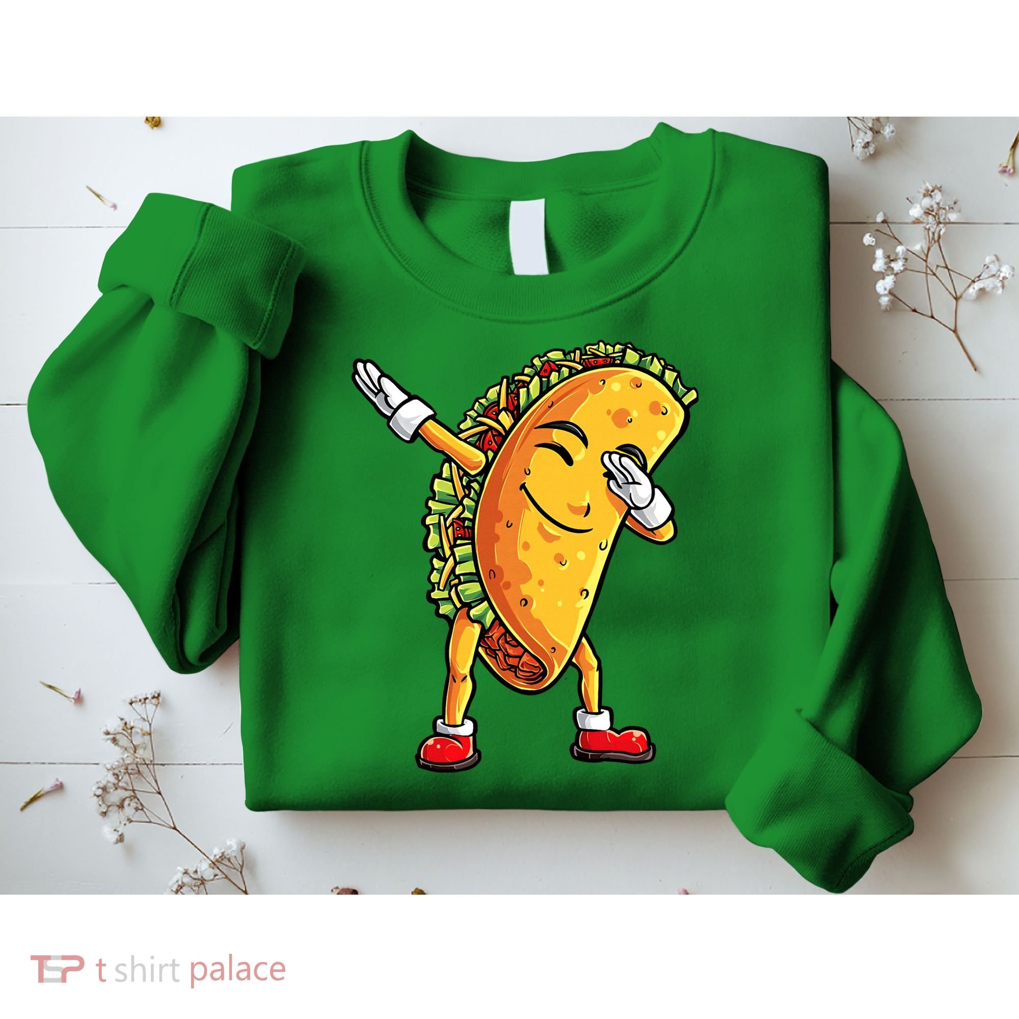 Dabbing Taco Cinco de Mayo Funny Mexican Food Dab Sweatshirt