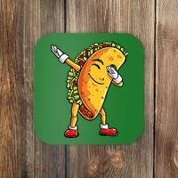 Dabbing Taco Cinco de Mayo Funny Mexican Food Dab Coaster thumb 0