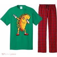Dabbing Taco Cinco de Mayo Funny Mexican Food Dab Pajama Set thumb 0