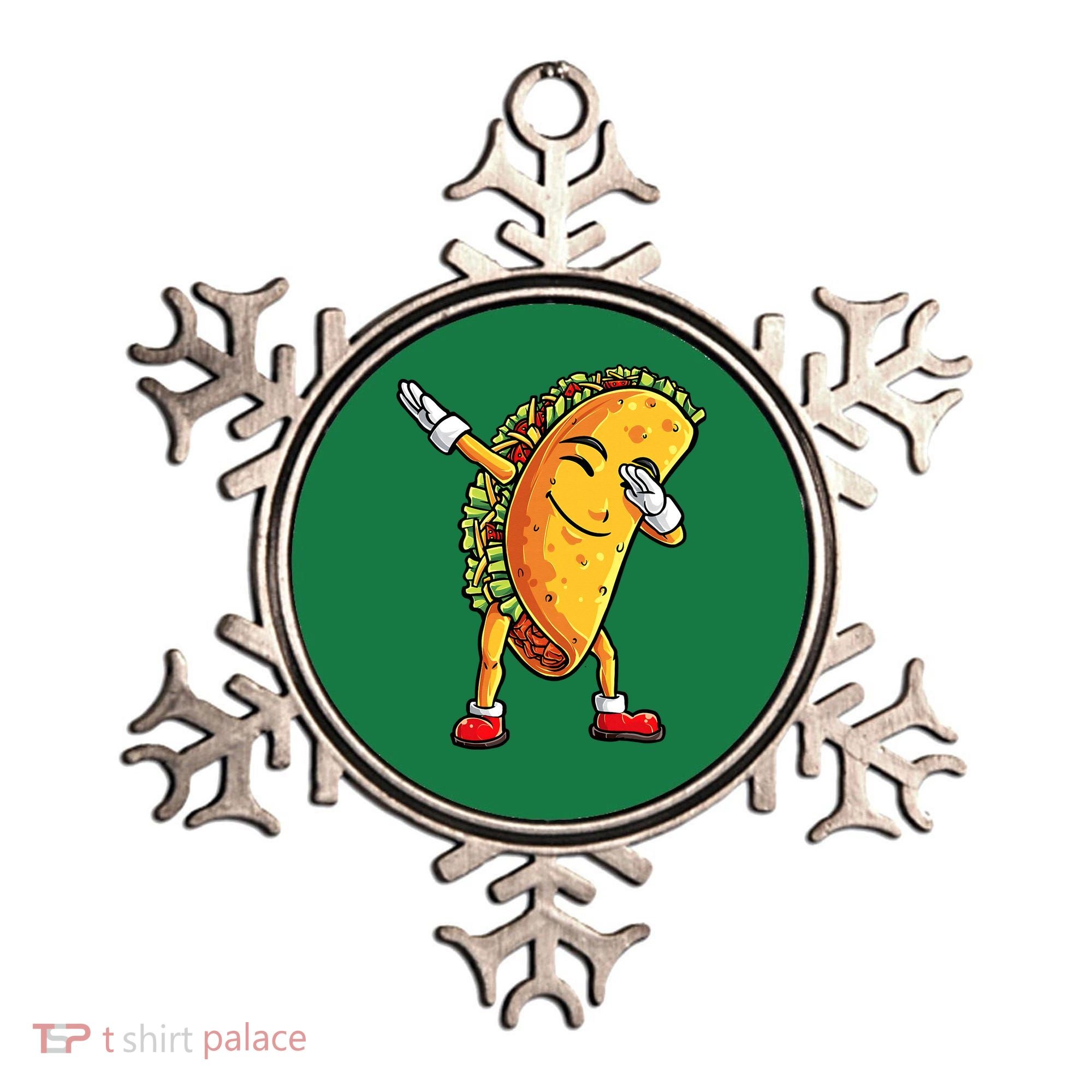 Dabbing Taco Cinco de Mayo Funny Mexican Food Dab Ornament