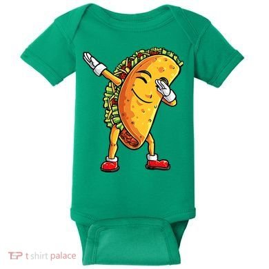Dabbing Taco Cinco de Mayo Funny Mexican Food Dab Baby Bodysuit