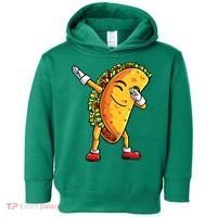 Dabbing Taco Cinco de Mayo Funny Mexican Food Dab Toddler Hoodie thumb 0