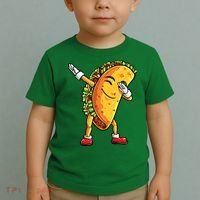 Dabbing Taco Cinco de Mayo Funny Mexican Food Dab Toddler T-Shirt thumb 2